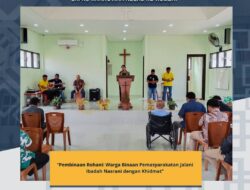 Pembinaan Rohani: Warga Binaan Pemasyarakatan Jalani Ibadah Nasrani dengan Khidmat