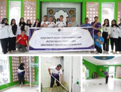 Menjemput Ramadan dengan Gotong Royong, Rutan Pekanbaru dan Warga Binaan Bersihkan Masjid