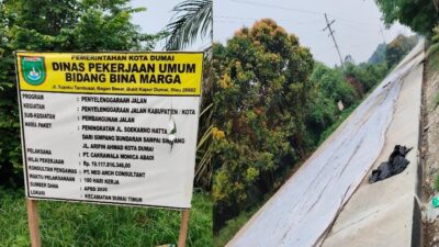 Gunakan APBD Rp19,1 Miliar untuk Jalan Nasional, Kebijakan Wali Kota Dumai Disorot LSM KPK-RI